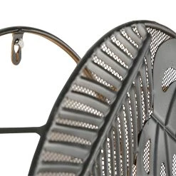 SEMA DESIGN Applique Ronde En Fer D40cm Noir - Tropic'art -Market Set Shop 75822 DET02 WEB