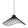 SEMA DESIGN Suspension En Rotin Et Fer D50cm Noir - Ferline