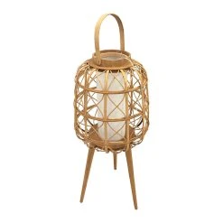 SEMA DESIGN Lampe Lanterne Sur Pied Naturelle H87cm - Element