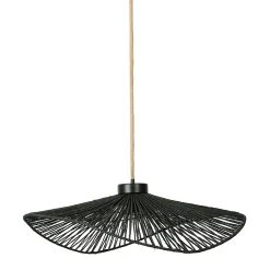 SEMA DESIGN Suspension En Corde De Papier Et Fer D71cm Noir - Calyp