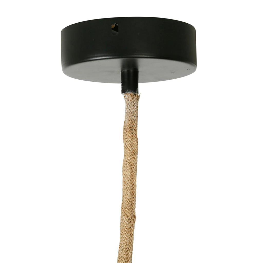 SEMA DESIGN Suspension En Corde De Papier Et Fer D71cm Noir - Calyp 5 SEMA DESIGN Suspension En Corde De Papier Et Fer D71cm Noir - Calyp – Image 5