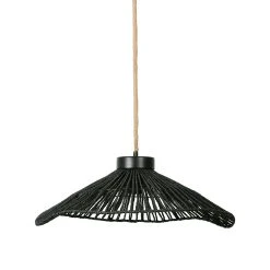 SEMA DESIGN Suspension En Corde De Papier Et Fer D50cm Noir - Calyp