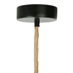 SEMA DESIGN Suspension En Corde De Papier Et Fer D50cm Noir - Calyp -Market Set Shop 76269 DET03 WEB