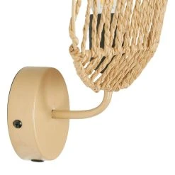 SEMA DESIGN Applique Feuille Naturelle H33cm Corde De Papier - Calyp -Market Set Shop 76282 DET02 WEB