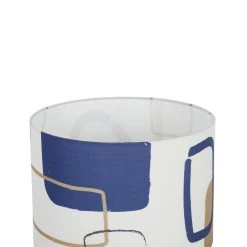 SEMA DESIGN Abat Jour En Coton Bleu D30cm - Arty Folk -Market Set Shop 76419 DET02 WEB