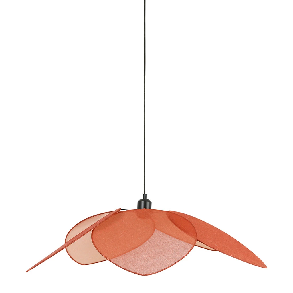 SEMA DESIGN Suspension En Lin Japandi D70cm Terracotta 1 SEMA DESIGN Suspension En Lin Japandi D70cm Terracotta