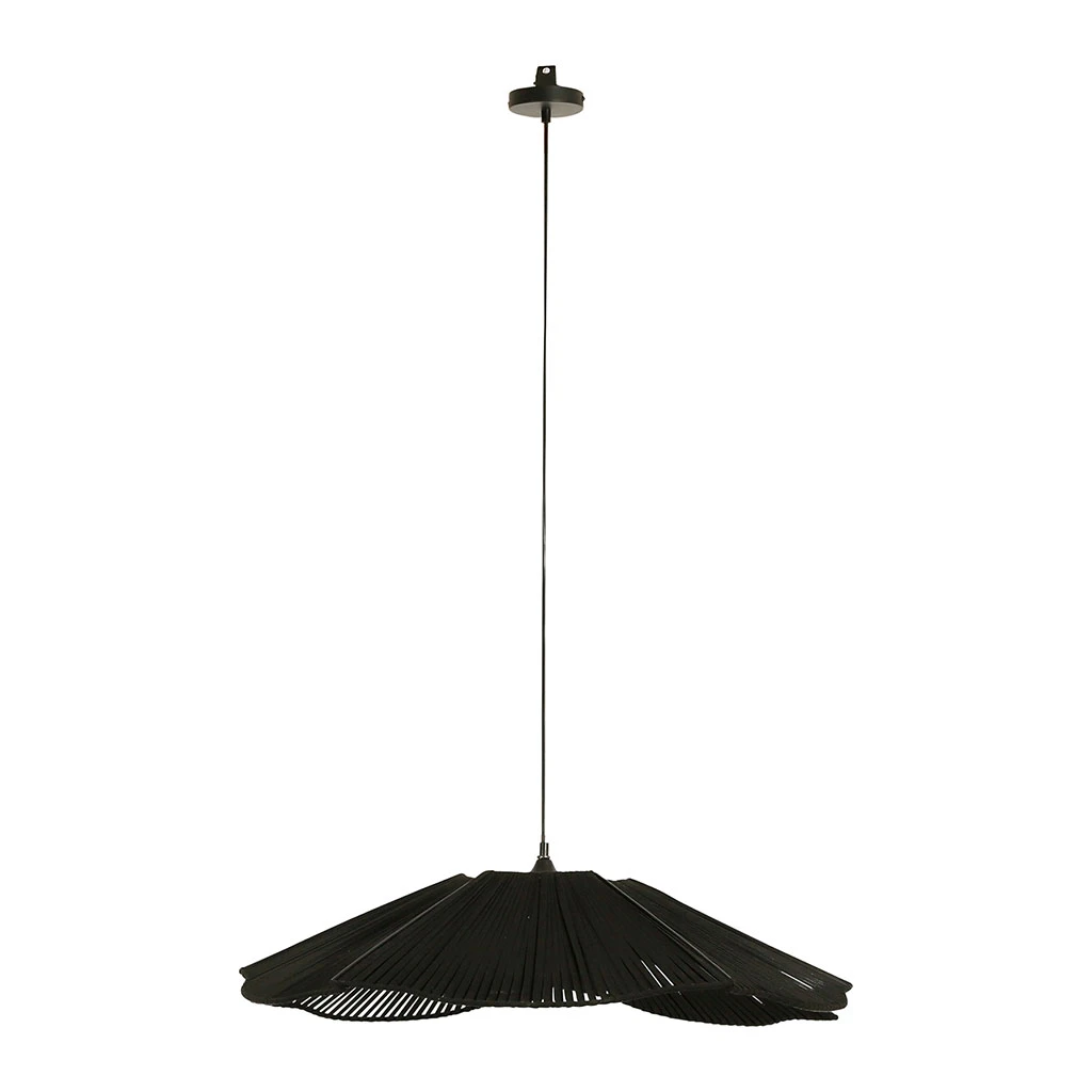 SEMA DESIGN Suspension En Fer Et Coton D77cm Noir - Plaka 2 SEMA DESIGN Suspension En Fer Et Coton D77cm Noir - Plaka – Image 2
