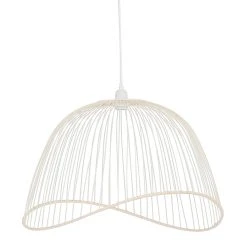 SEMA DESIGN Suspension En Fer Et Rotin H38cm Blanc - Filen