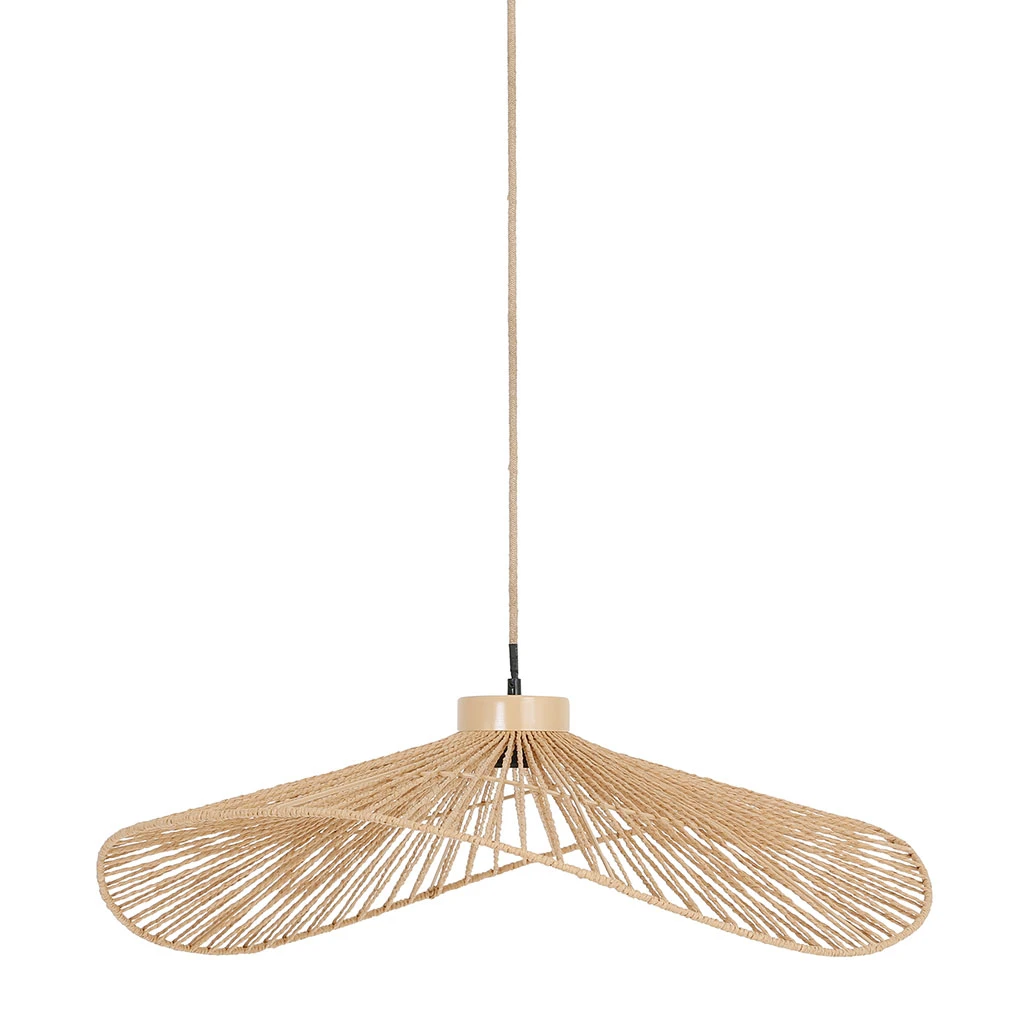 SEMA DESIGN Suspension En Corde De Papier L71cm Naturel - Calyp 1 SEMA DESIGN Suspension En Corde De Papier L71cm Naturel - Calyp