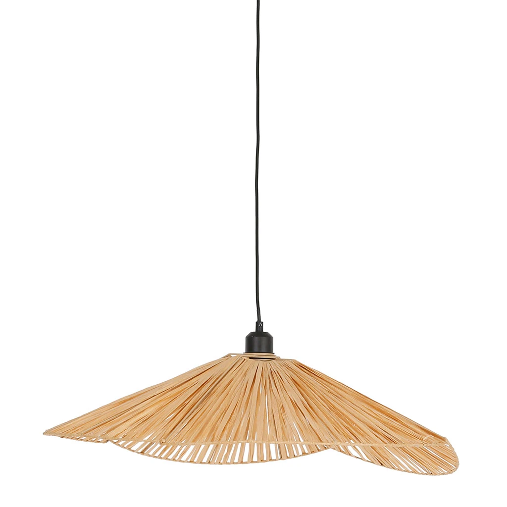 SEMA DESIGN Suspension En Raphia L68cm Naturel - Terre Brulée 1 SEMA DESIGN Suspension En Raphia L68cm Naturel - Terre Brulée