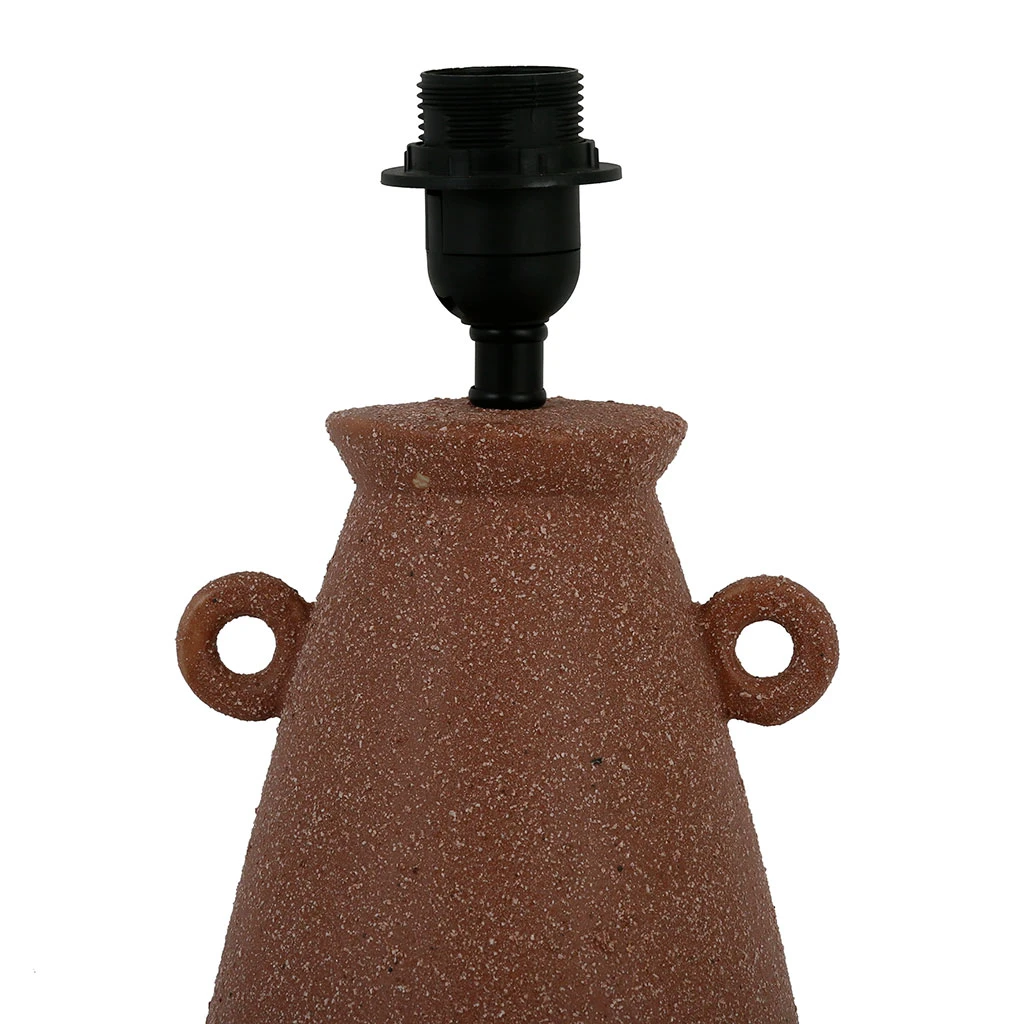 SEMA DESIGN Pied De Lampe En Porcelaine H35cm Terracotta - Terre Brulée 2 SEMA DESIGN Pied De Lampe En Porcelaine H35cm Terracotta - Terre Brulée – Image 2