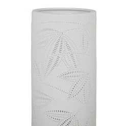 SEMA DESIGN Lampe Cylindre Blanc H24cm En Porcelaine - Palmea -Market Set Shop 77024 DET02 WEB