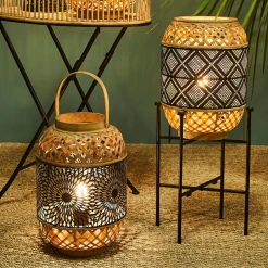 SEMA DESIGN Lampe Lanterne En Bambou Et Fer H36.5cm Noir Et Nature - Rosalie 7 SEMA DESIGN Lampe Lanterne En Bambou Et Fer H36.5cm Noir Et Nature - Rosalie -Market Set Shop 7ef57 lanterne en bambou et forme geometrique noir