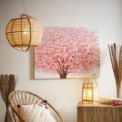 SEMA DESIGN Suspension Non électrifiée En Bambou D50.5cm Naturel - Plaka -Market Set Shop 82448 suspension en lin et bambou