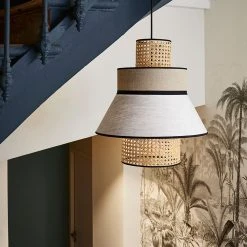 Market Set Suspension En Lin Lavé Et Cannage H44cm Nude - Singapour 8 Market Set Suspension En Lin Lavé Et Cannage H44cm Nude - Singapour -Market Set Shop 82f9b 623121 frn03 web