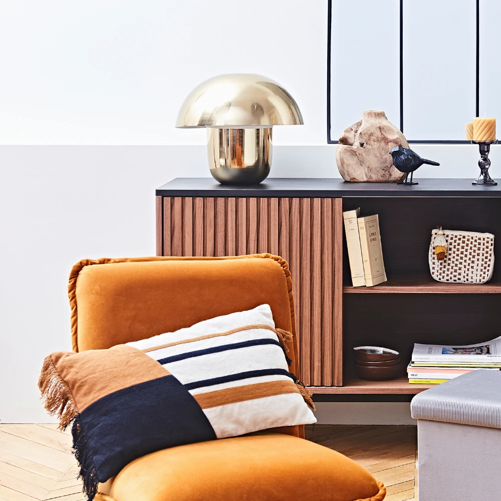 SEMA DESIGN Lampe Ambiance En Fer D35cm Doré - Champart 4 SEMA DESIGN Lampe Ambiance En Fer D35cm Doré - Champart – Image 4