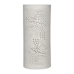 SEMA DESIGN Lampe Cylindre En Porcelaine H28.5cm Blanc - Cachemire
