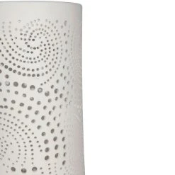 SEMA DESIGN Lampe Cylindre En Porcelaine H28.5cm Blanc - Cachemire -Market Set Shop 97512 DET02 WEB