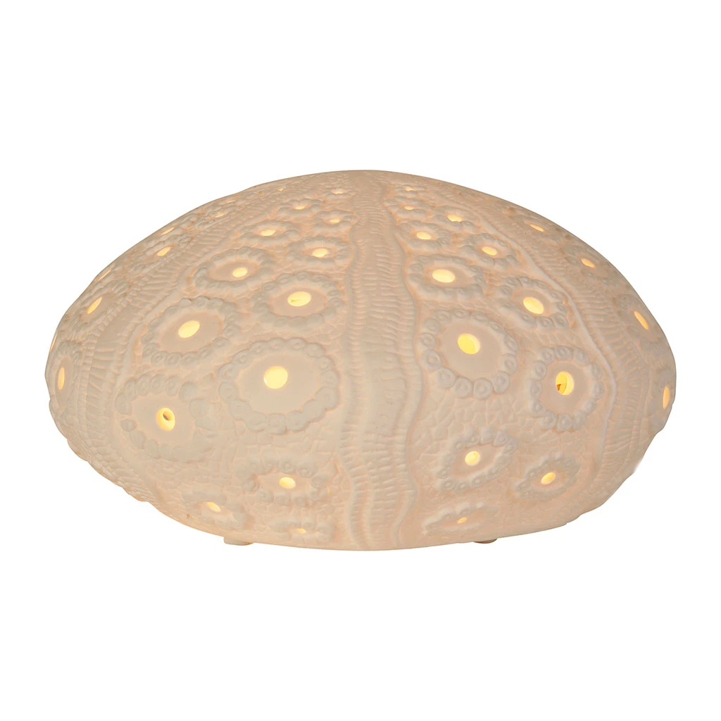 SEMA DESIGN Lampe Galet Shell Blanche En Porcelaine 2 SEMA DESIGN Lampe Galet Shell Blanche En Porcelaine – Image 2